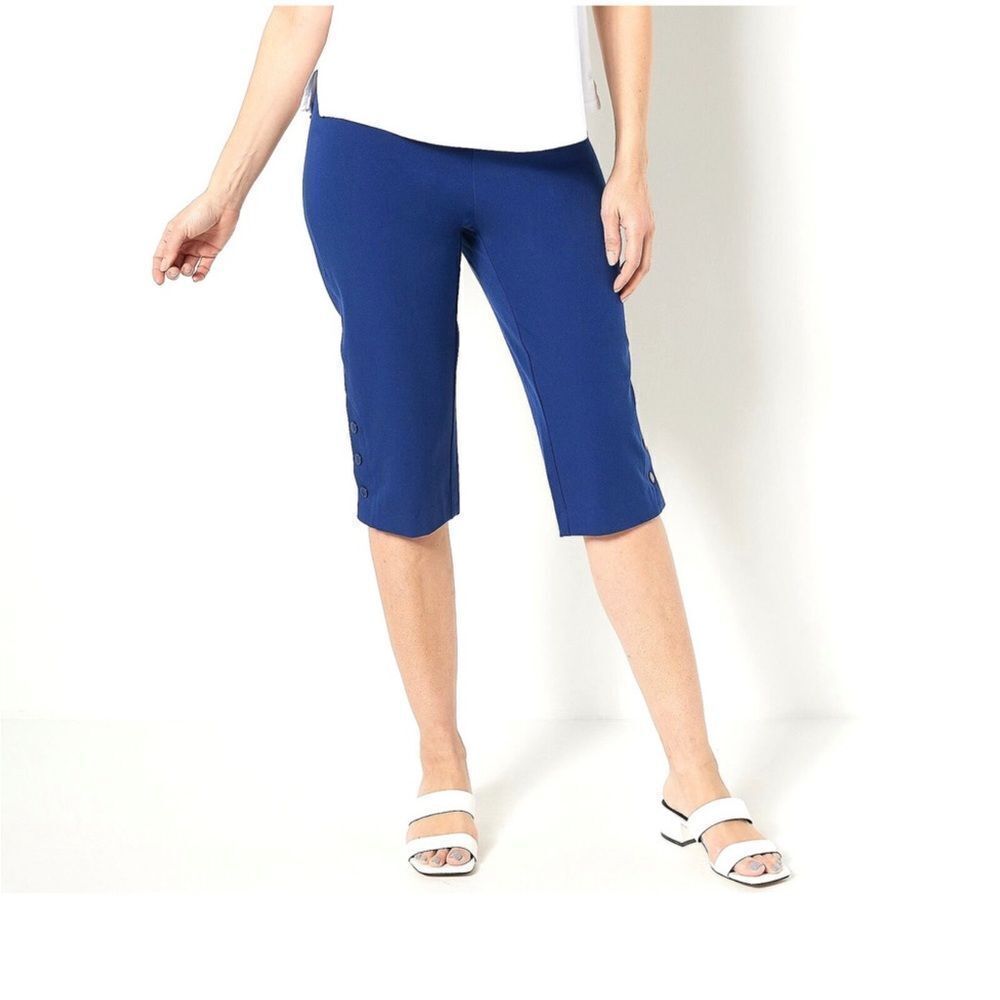 Isaac Mizrahi stretch Slim Pedal Pusher Pants Sz 10